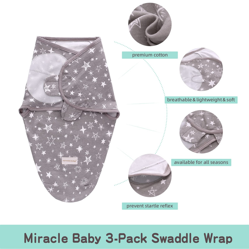 LAT LEE AND TOWN gray elephants swaddle pattern for newborns