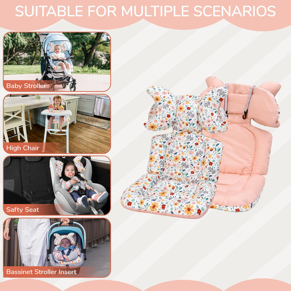 LAT LEE AND TOWN floral-leaf pattern liner adds cozy aesthetic