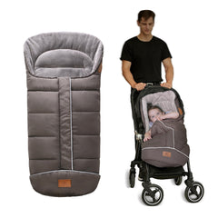 LAT Baby Warm Bunting Bag outer-shell grey shows all-season protection for impact shots