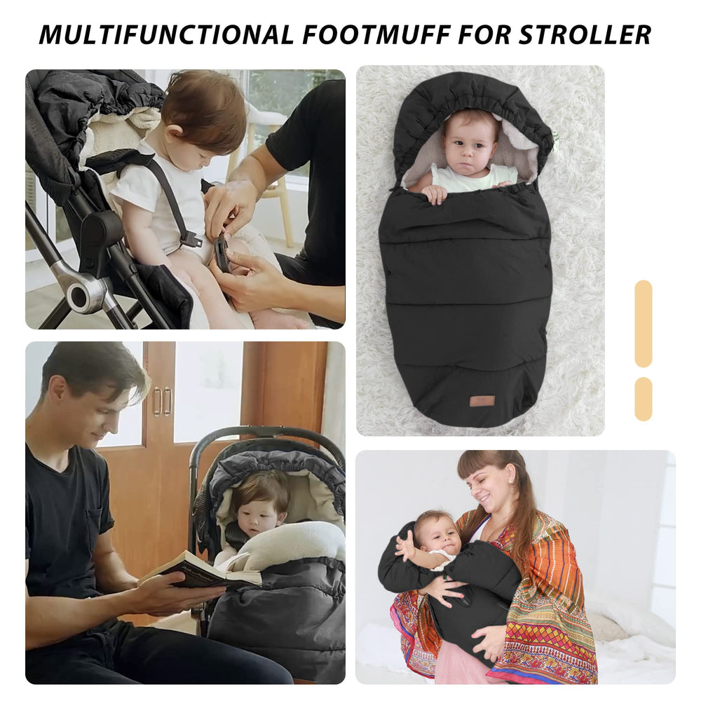 LAT Baby Warm Bunting Bag machine-washable at 30°C for easy care