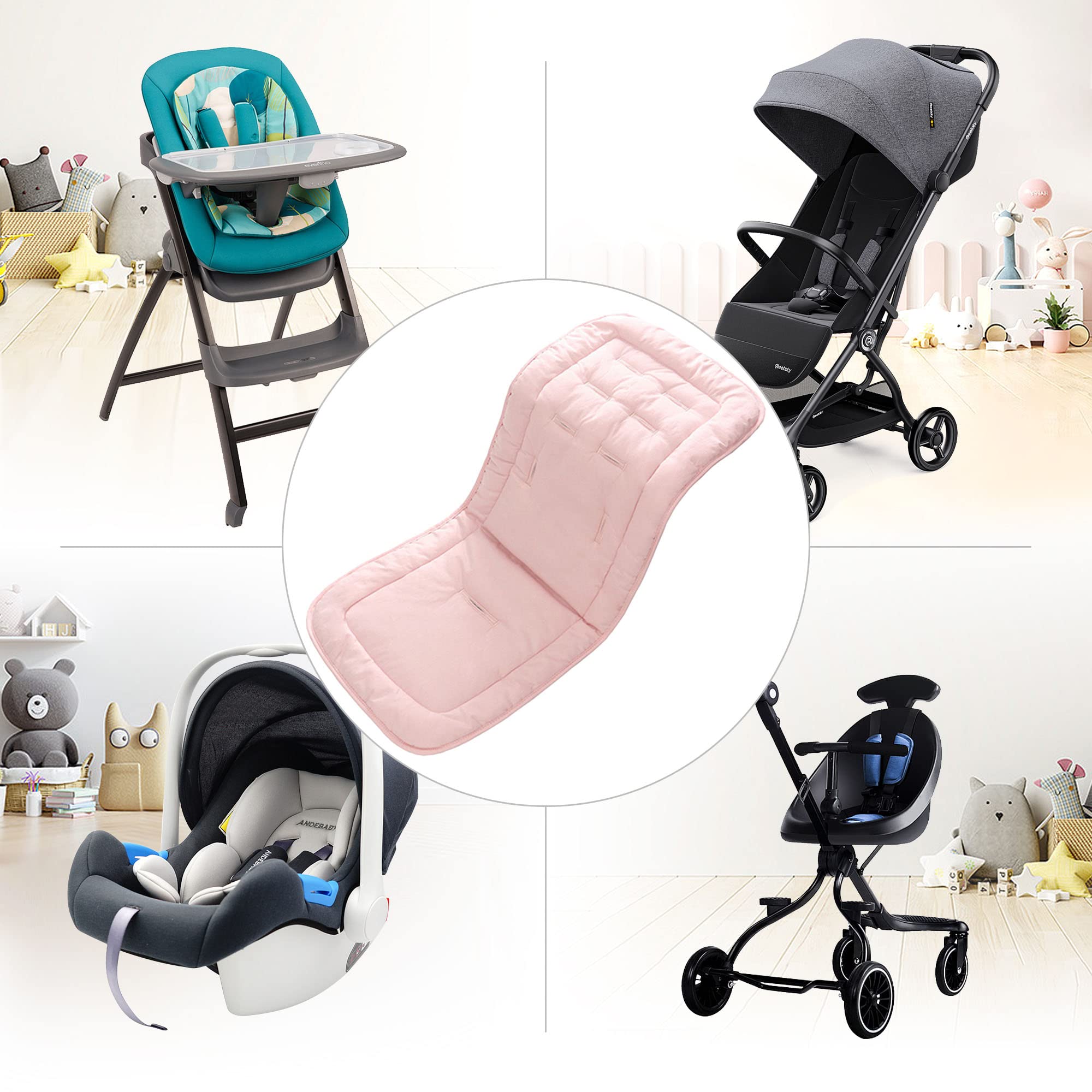 LAT LEE AND TOWN cozy toddler seat-pad in stroller — comfortable padding on outings