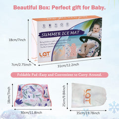 LAT LEE AND TOWN gel car seat cooler pad back pattern offers seasonal refresh