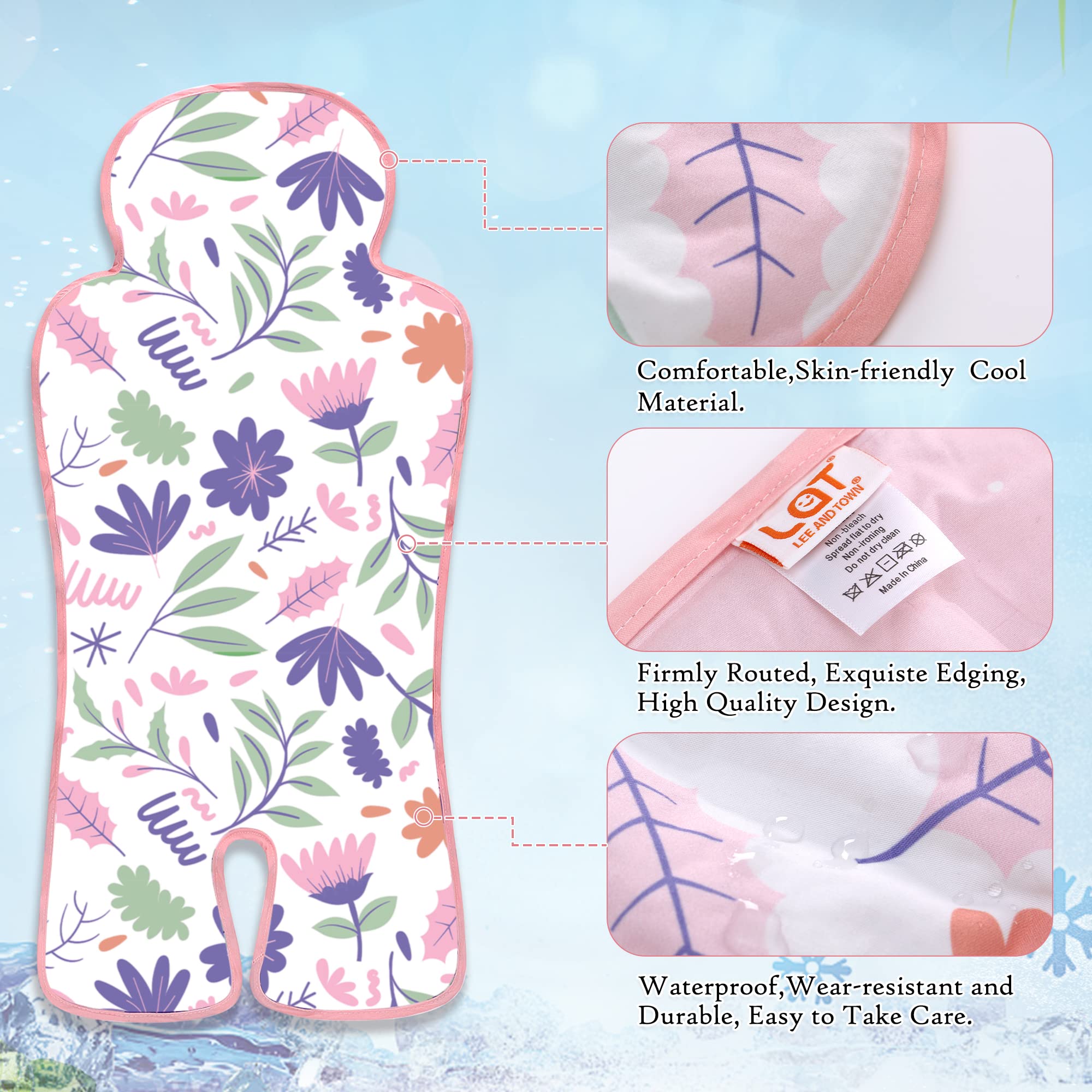 LAT LEE AND TOWN gel car seat cooler pad foldable and portable for travel