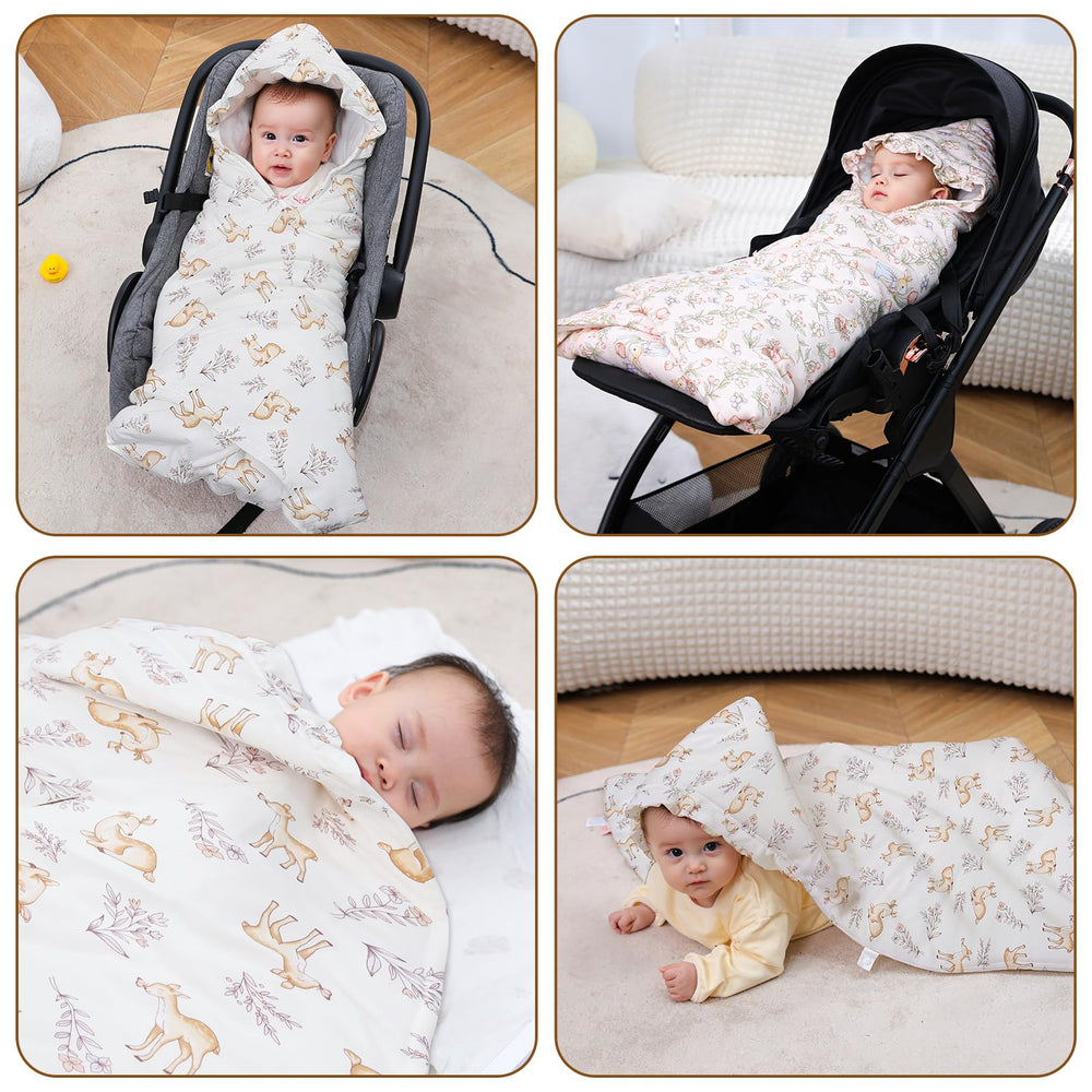 LAT LEE AND TOWN gift-ready winter baby blanket for new parents