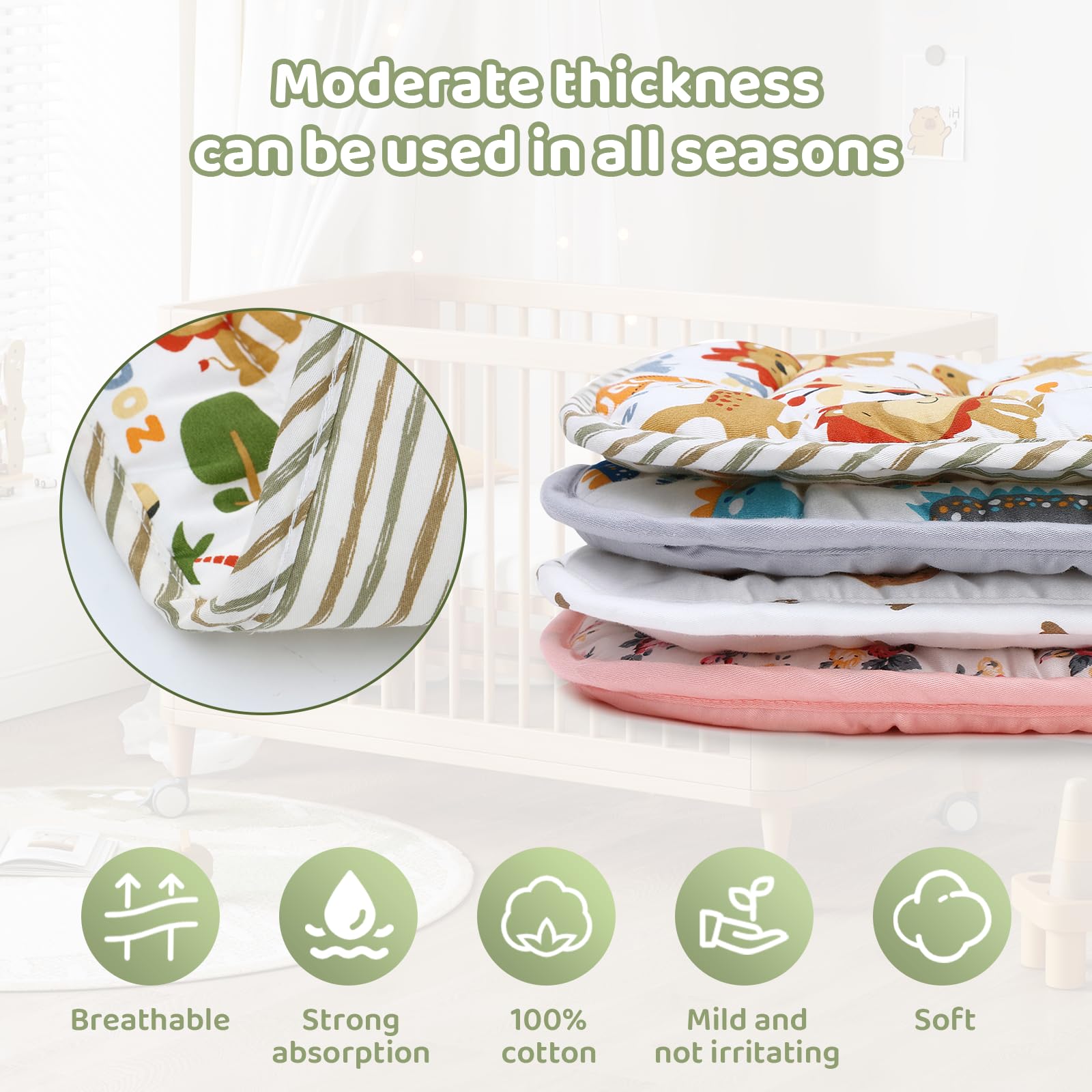 LAT LEE AND TOWN Happy Zoo easy-care fabric suitable for machine washing