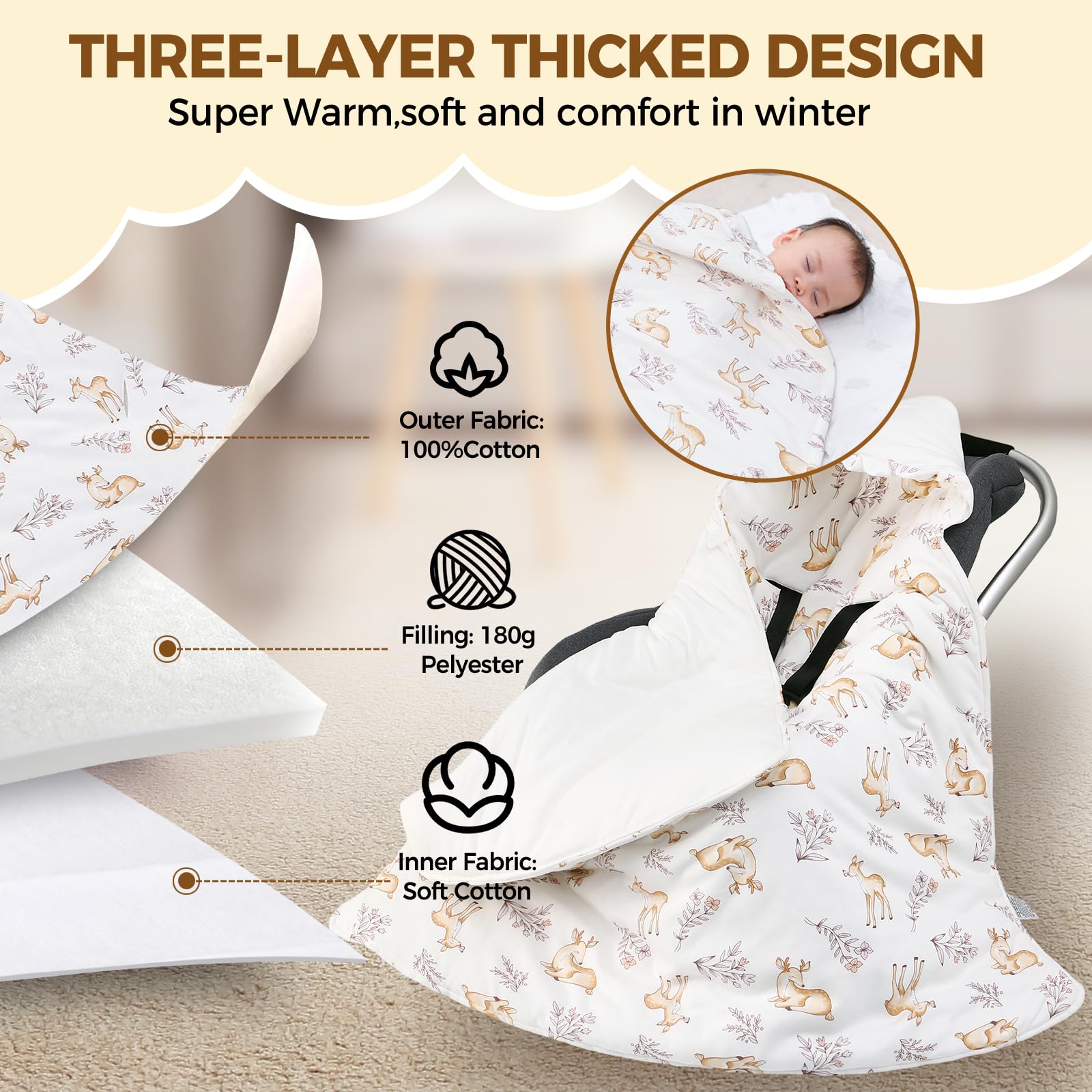 LAT LEE AND TOWN outer polyester warmth layer helps retain heat