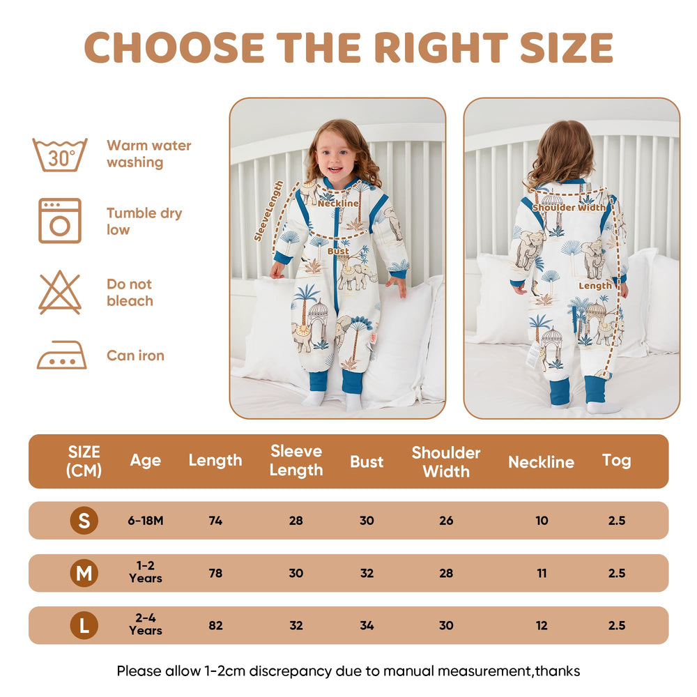 LAT LEE AND TOWN three-way zipper sleepsack for convenient diaper changes