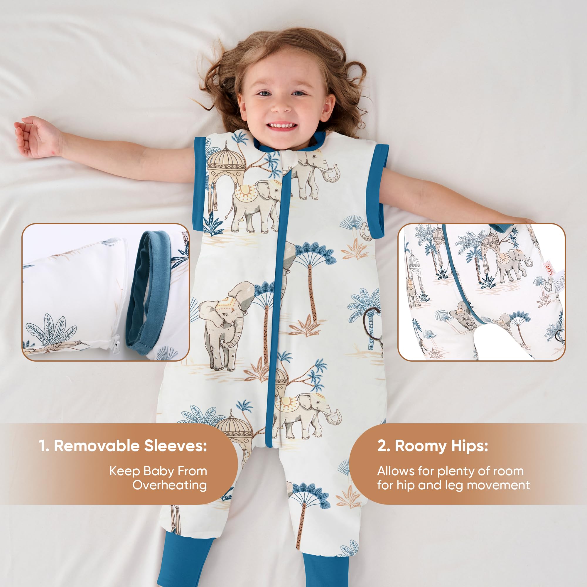 LAT LEE AND TOWN 2.5 TOG sleepsuit keeps baby warm