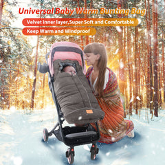 LAT Baby Warm Bunting Bag safety design with harness slots