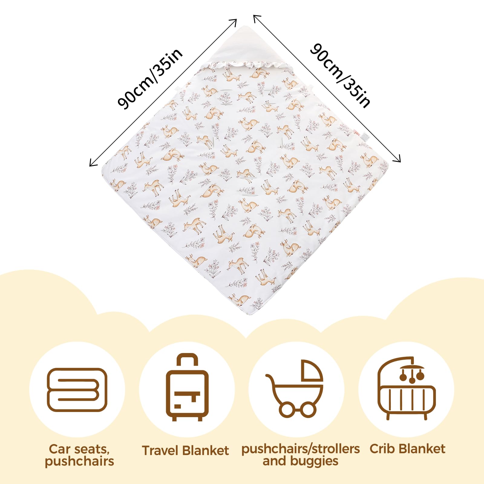 LAT LEE AND TOWN ruffle hood design—windproof head cover for cold outings