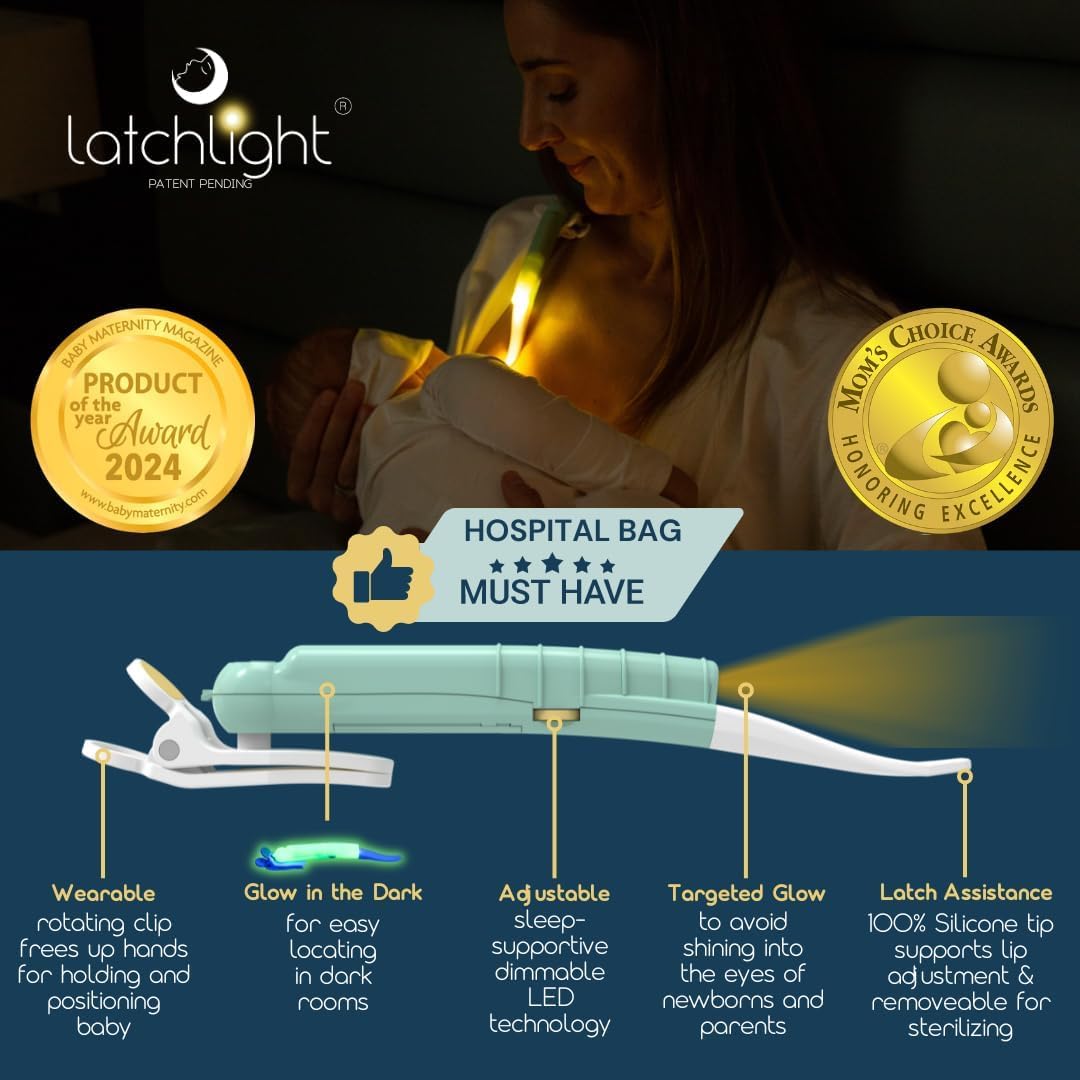 LatchLight targeted 40-degree glow keeps lighting away from eyes.