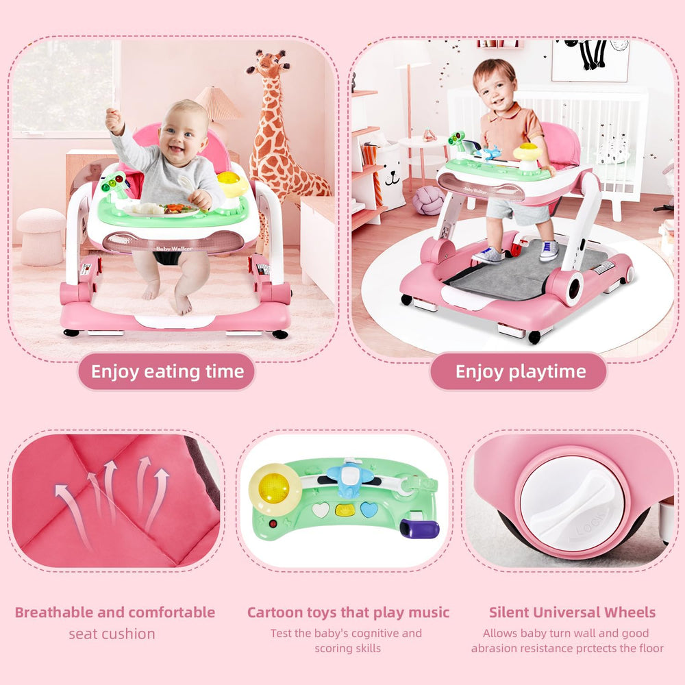 LAUJIA 5-in-1 height-adjustment pink suits growing babies for comfy sessions