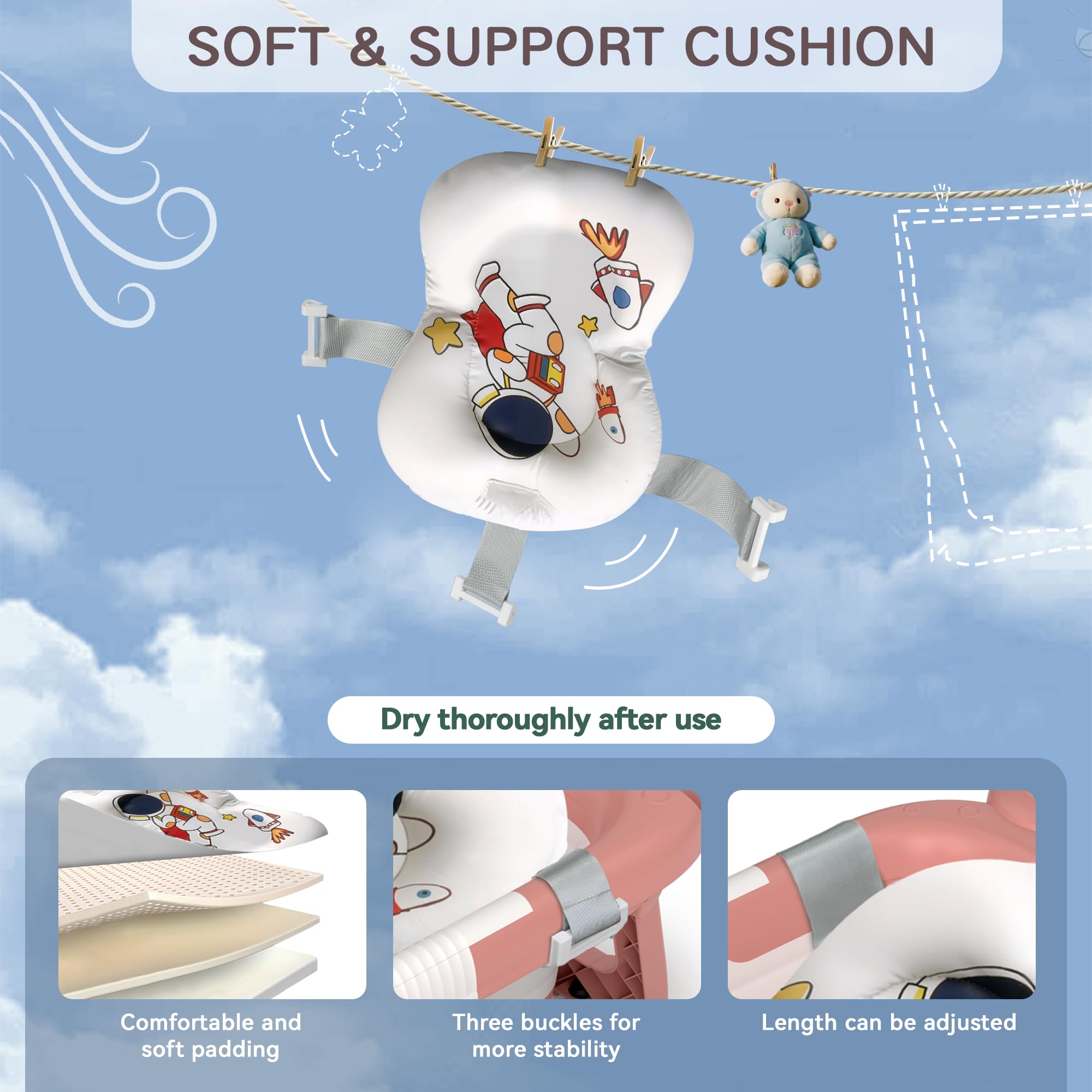 LAUJIA flat-fold design saves space for small bathrooms