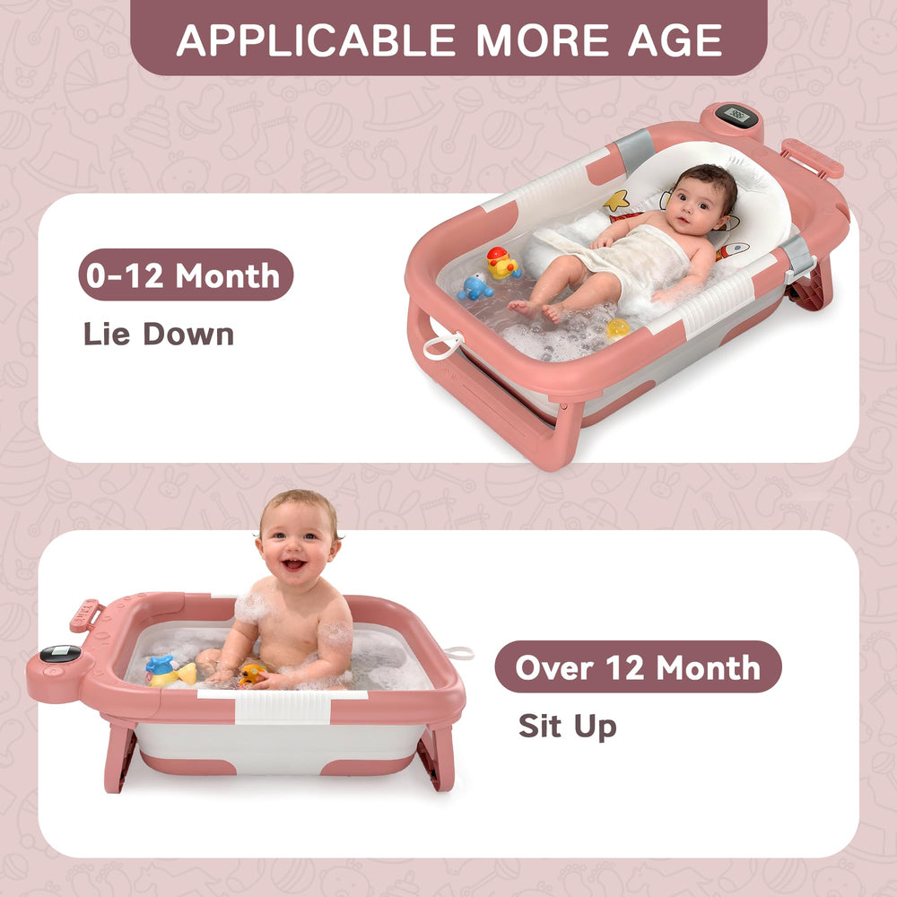 LAUJIA soft cushion detail supports delicate skin during bath time