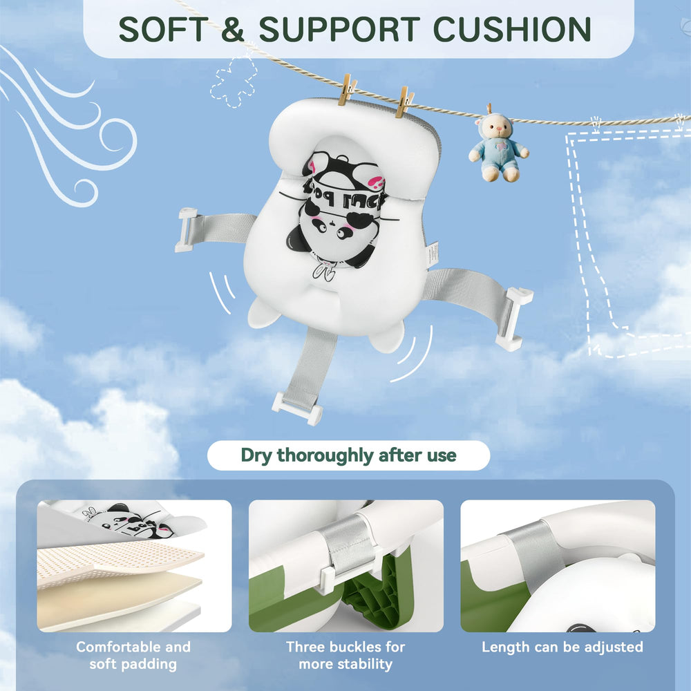 LAUJIA Panda-Green suitable from newborn to toddler supports growing needs