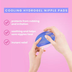 LaVie hydrogel-nipple-pad-packaging shows convenient, ready-to-use relief for new moms.