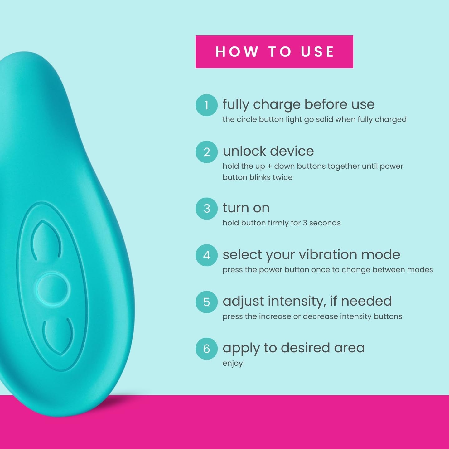 LaVie lactation massager with soft carrying pouch, a tidy postpartum essential