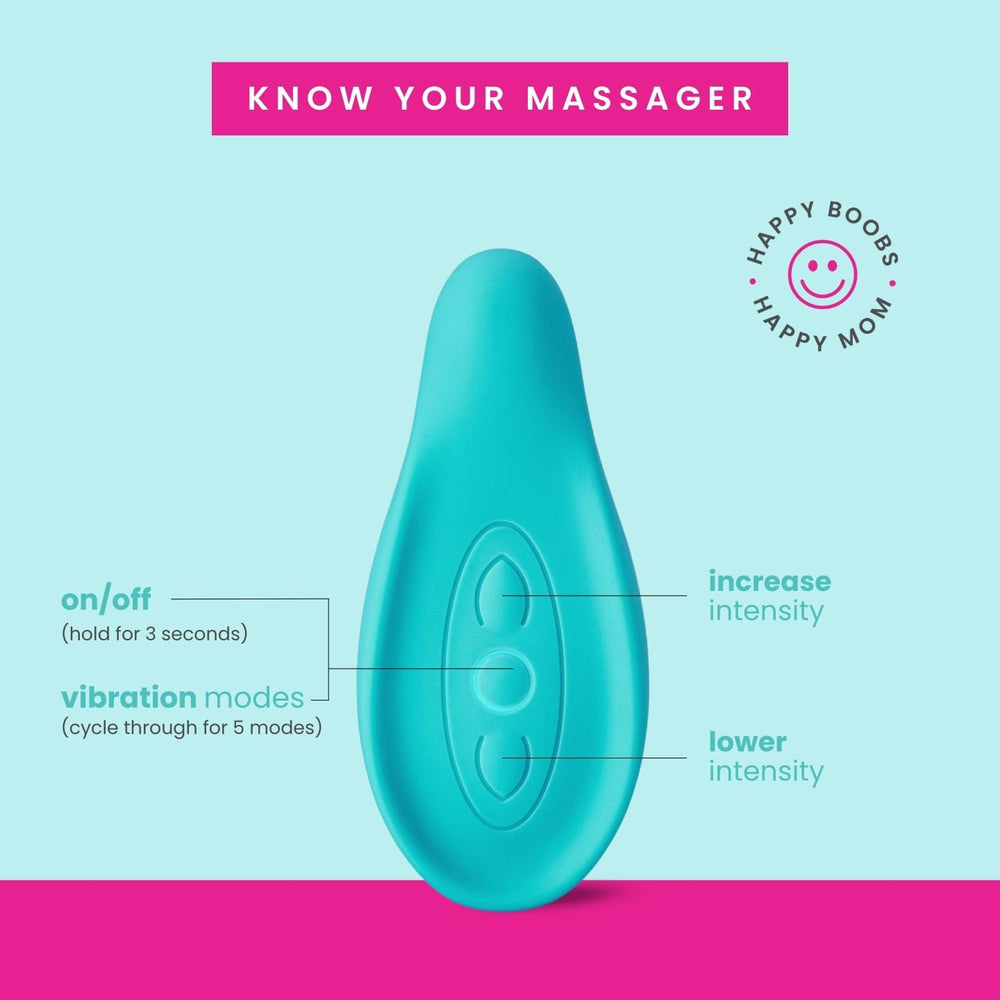 LaVie lactation massager usb charging cord included for quick recharging