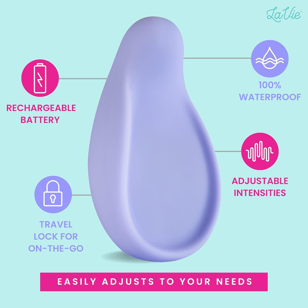 LaVie warming lactation massager ergonomic design supports hands-free positioning during pumping