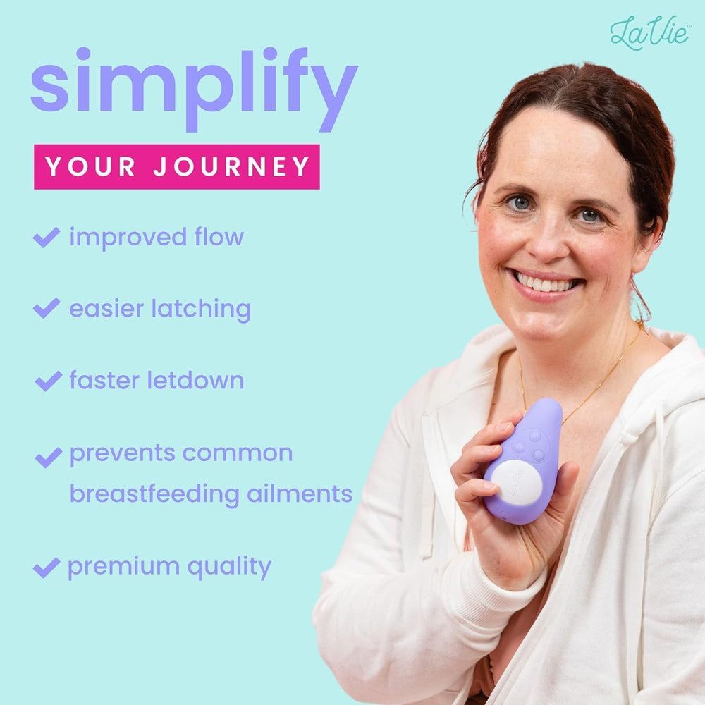 LaVie warming lactation massager rechargeable battery provides cordless operation