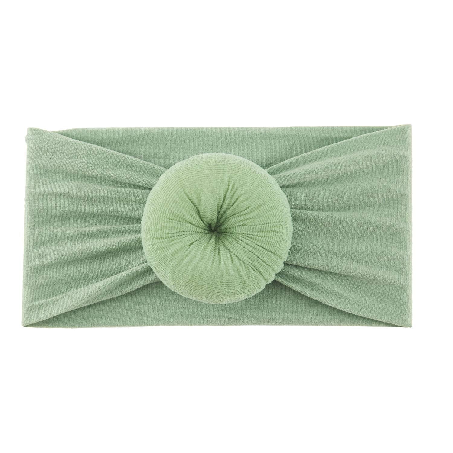 Lawie donut top-knot headband green ideal for photoshoots and outfits