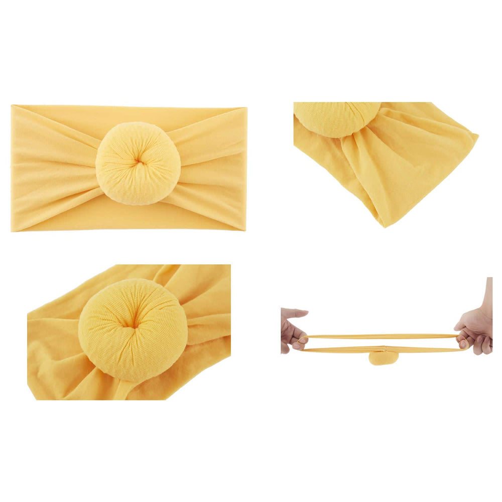 Lawie donut top-knot headband navy versatile color for outings