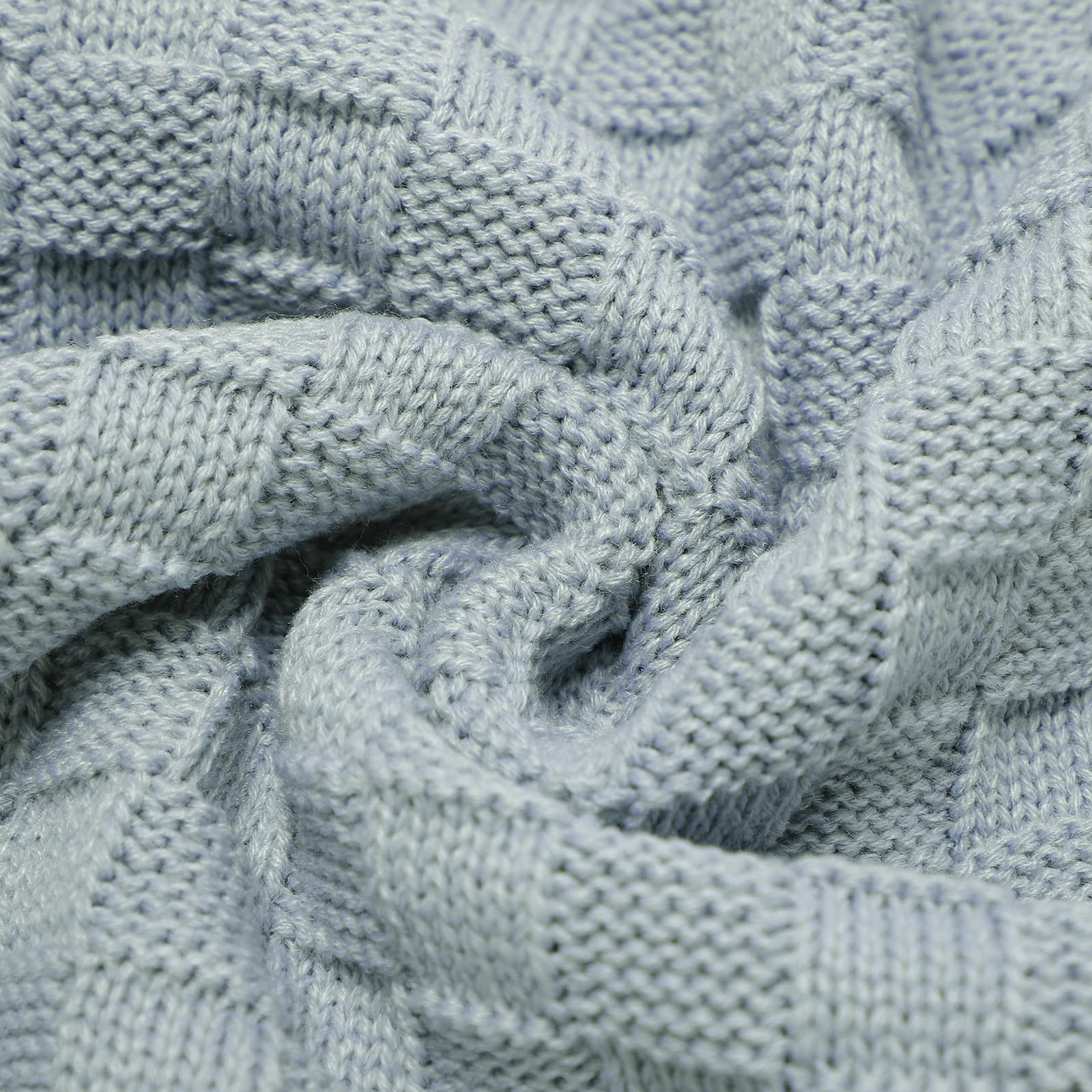 LAWKUL Baby Blanket Blue colorway shown for nursery theme.