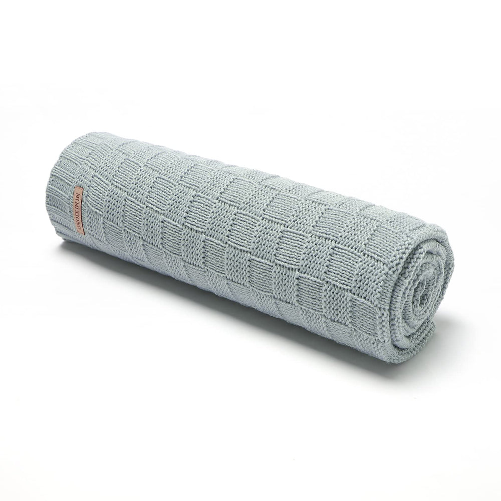 LAWKUL Baby Blanket Blue gift-ready packaging.