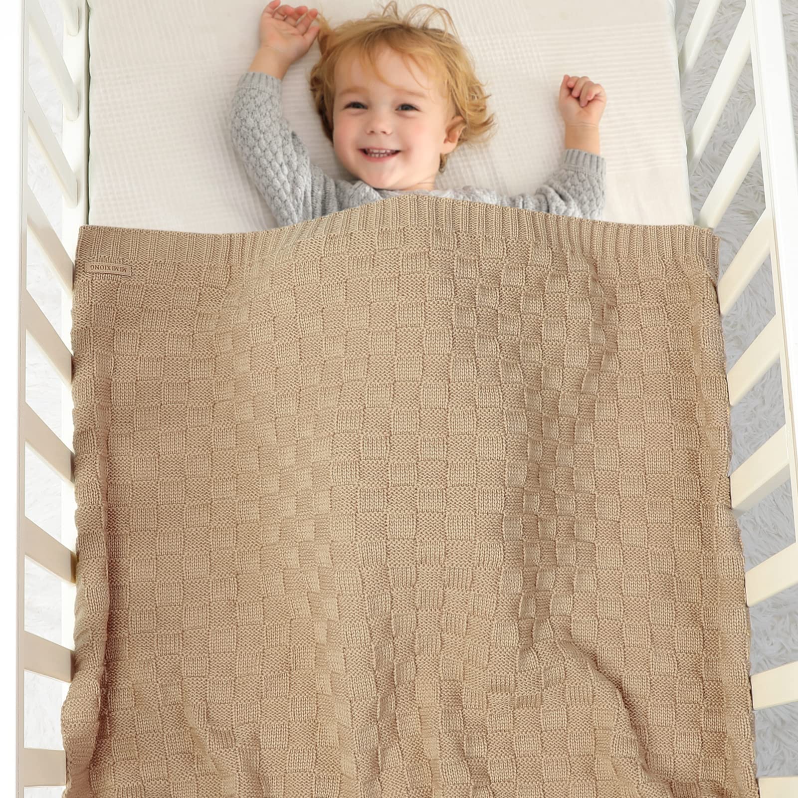LAWKUL baby blanket checker pattern colors show vibrant nursery-friendly style