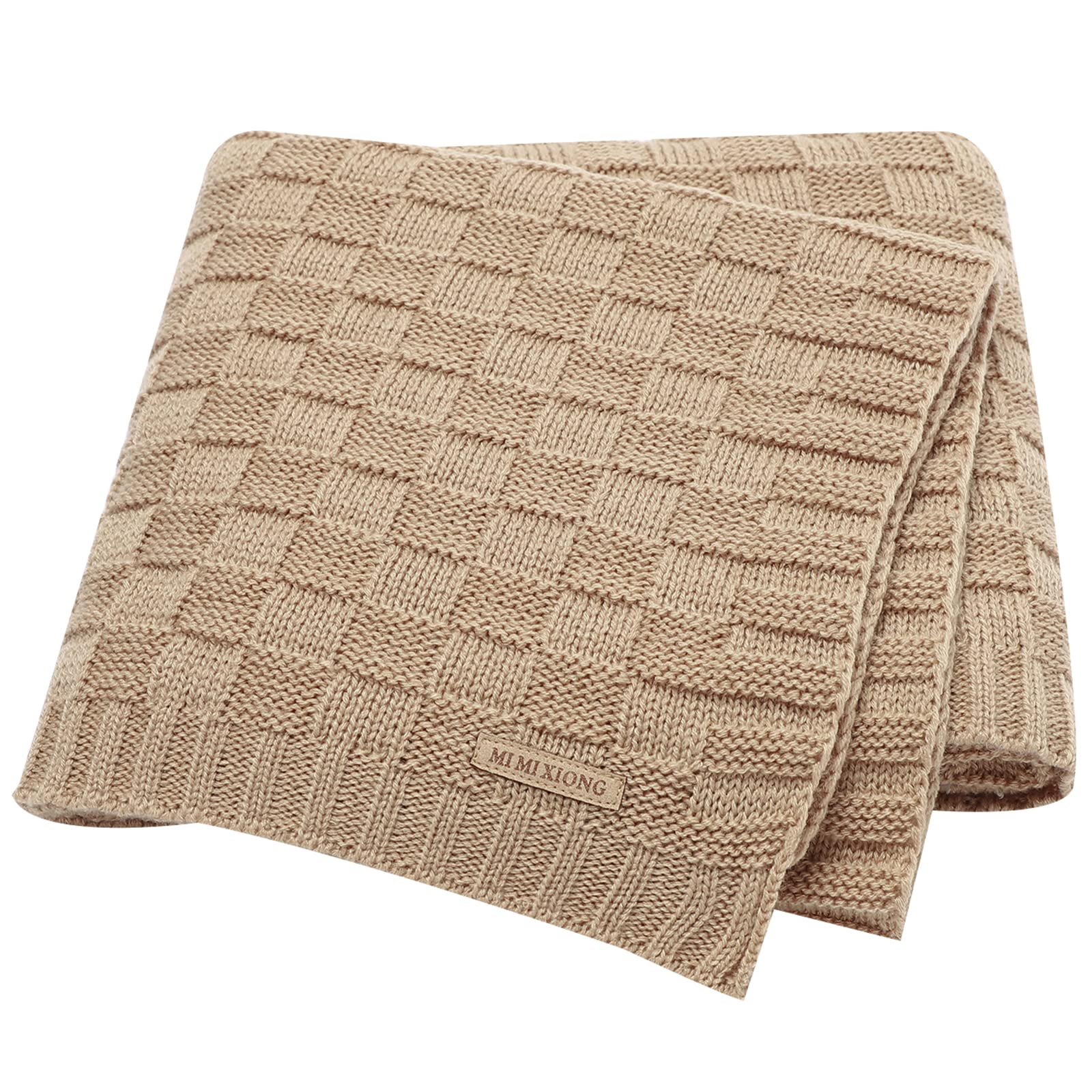 LAWKUL baby blanket knit cable texture highlights cozy warmth for delicate skin