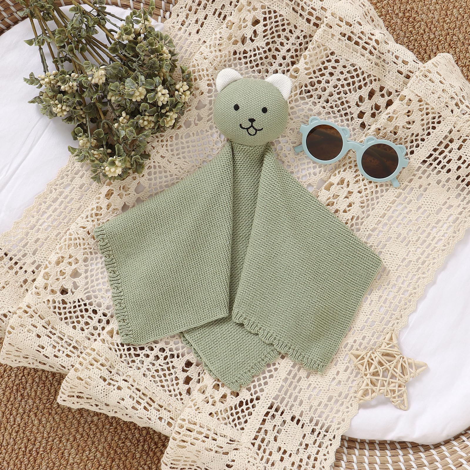 LAWKUL Bear Lovey size 40x30 inches supports sleep training