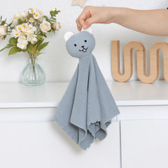 LAWKUL two-in-one security blanket reveals textured bunny ears for tactile feedback.