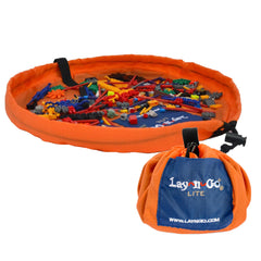 Lay-n-Go 18in toy organizer mat with raised edge for quick cleanup