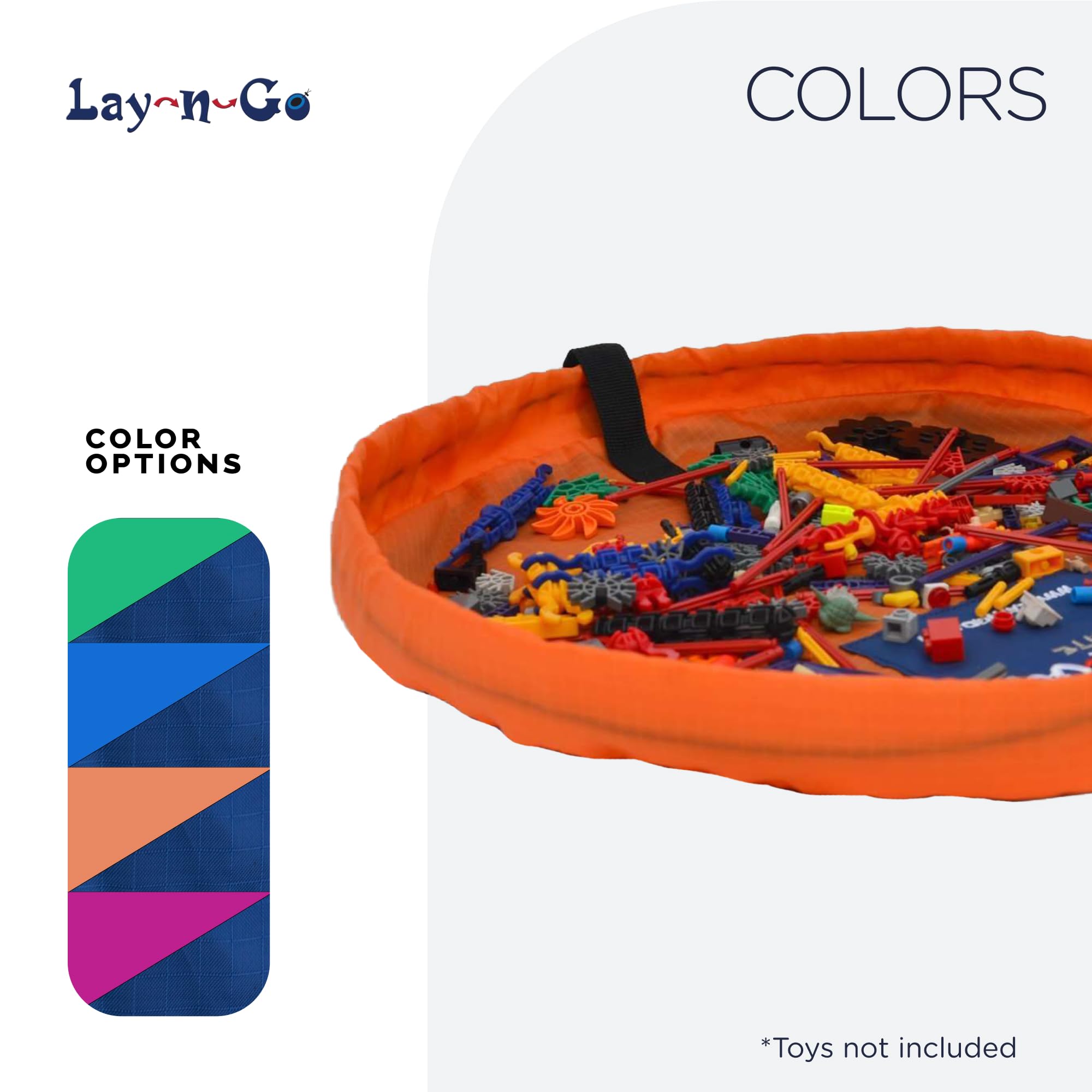 Lay-n-Go durable travel bag for family playdates