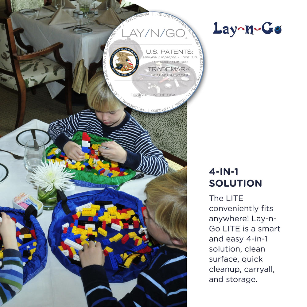 Lay-n-Go foldable design enables compact storage after use
