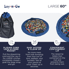 Lay-n-Go four mesh pockets organize small pieces for quick access