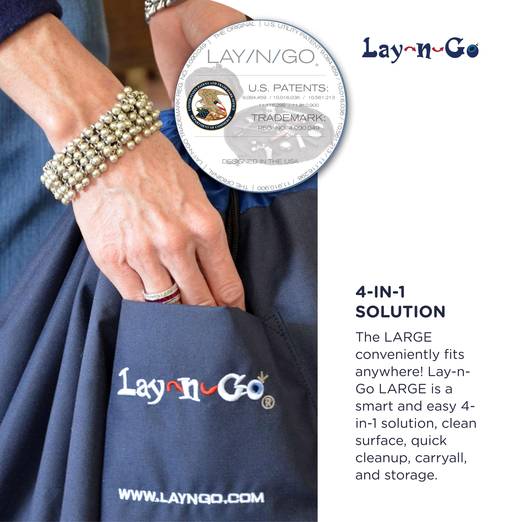 Lay-n-Go all-in-one organizer helps busy households stay organized