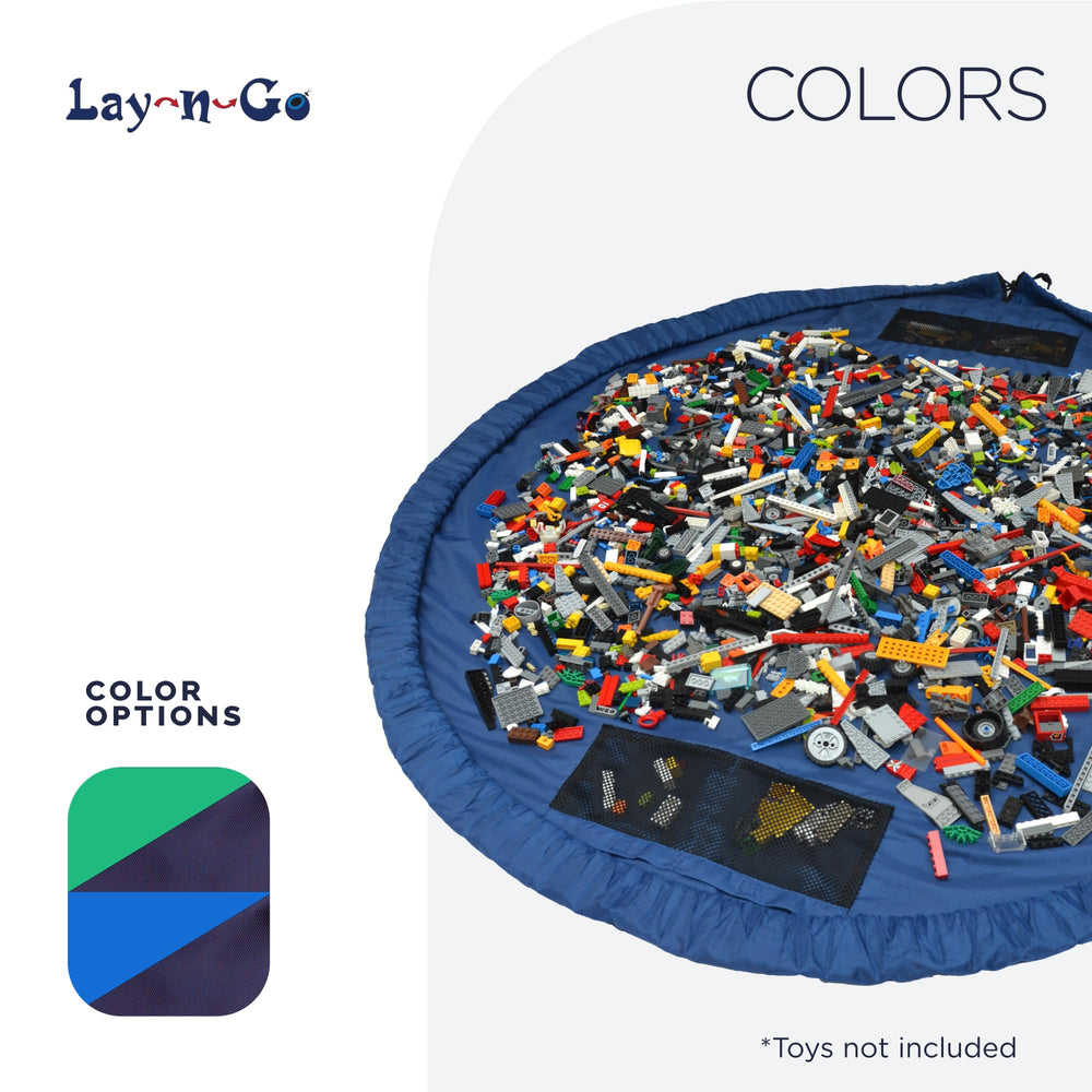 Lay-n-Go machine-washable material simplifies post-play cleanup