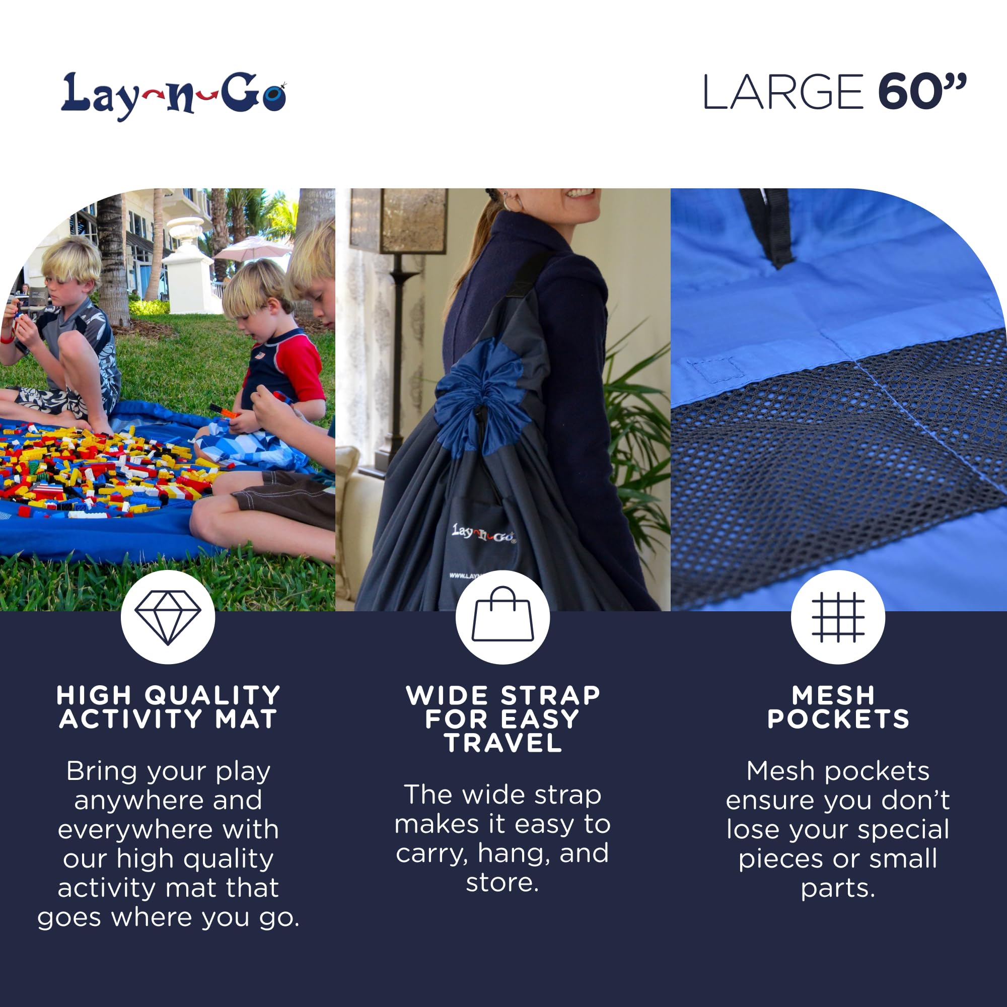 Lay-n-Go open mat scene shows kids enjoying collaborative play