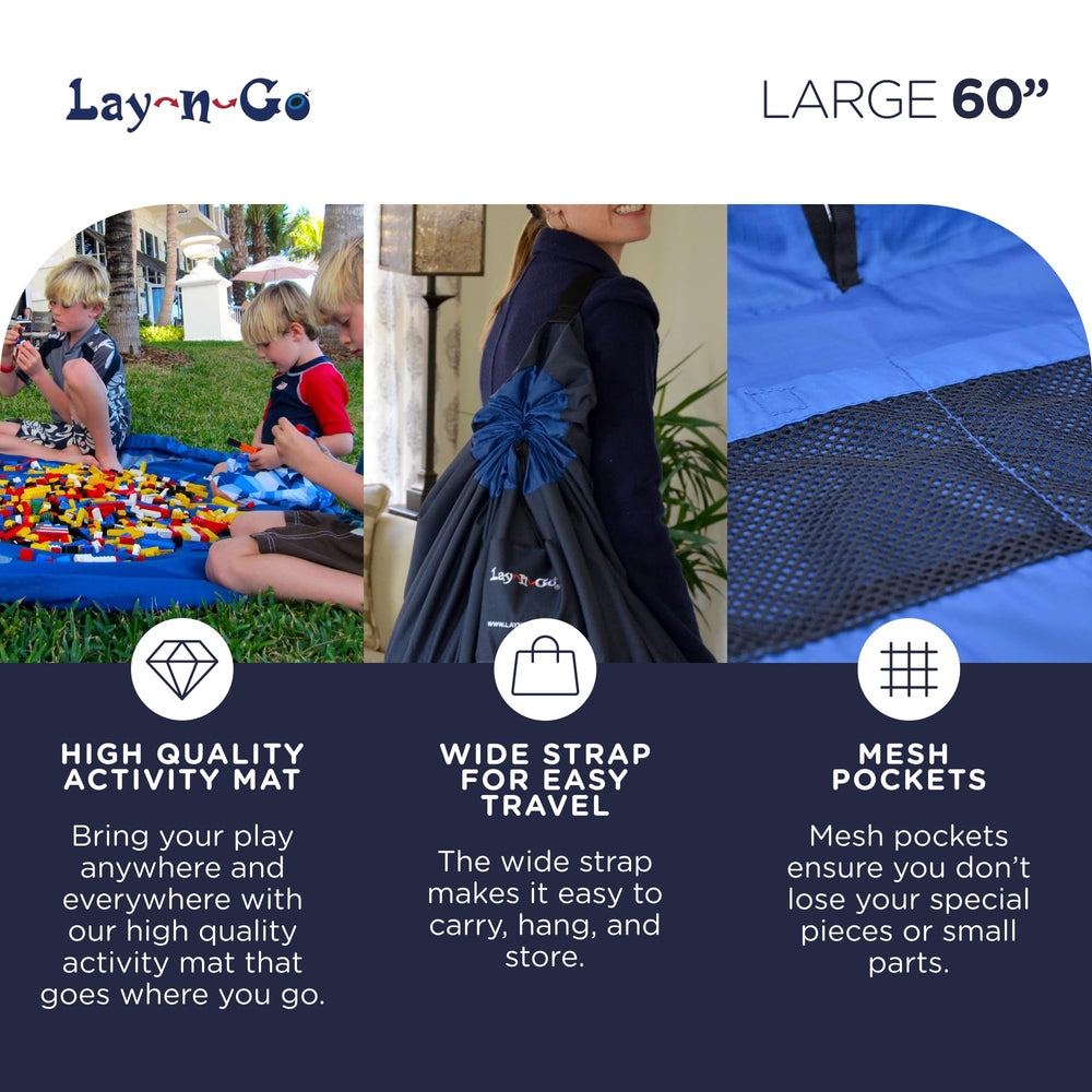 Lay-n-Go open mat scene shows kids enjoying collaborative play