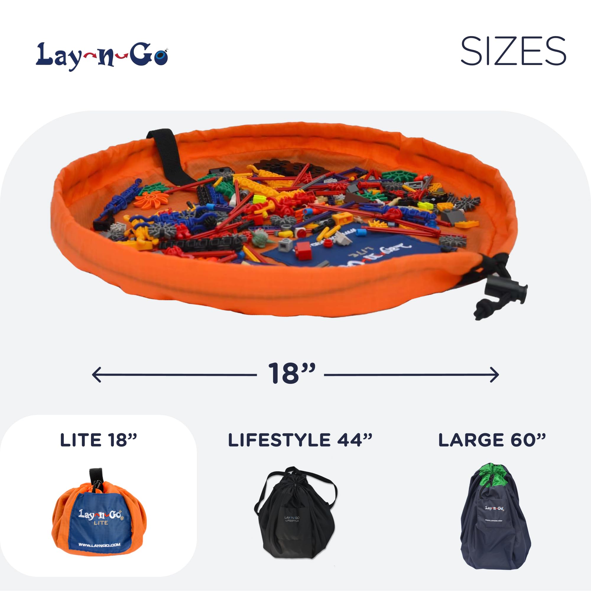 Lay-n-Go orange/blue colorway makes a gift-ready play setup
