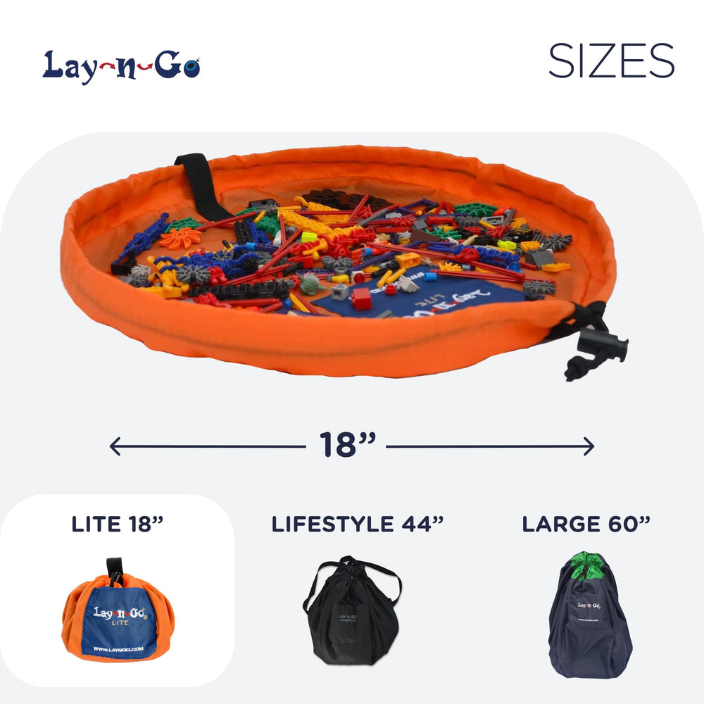 Lay-n-Go orange/blue colorway makes a gift-ready play setup