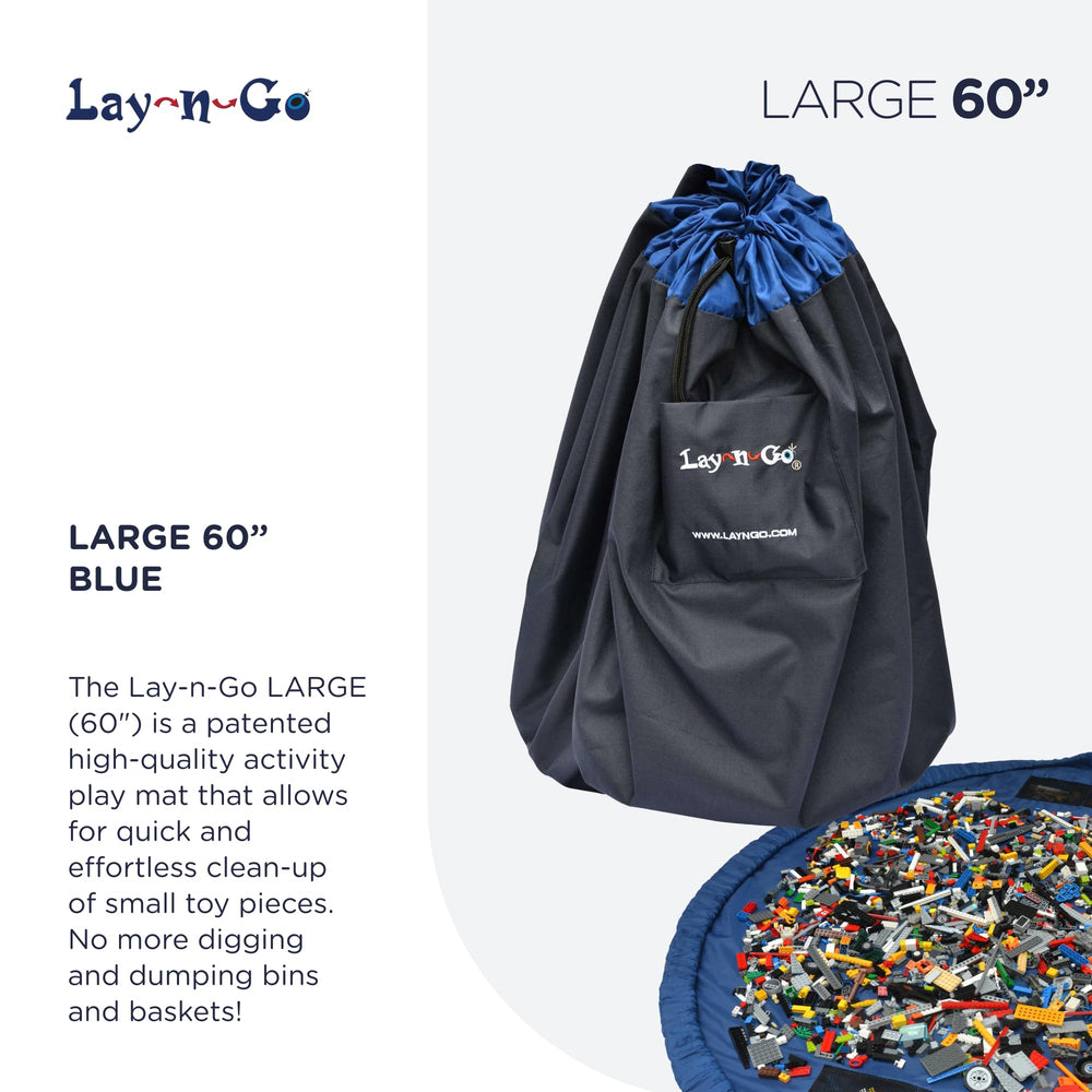 Lay-n-Go raised lip keeps small toys secure during play