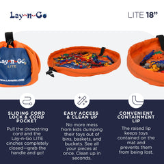 Lay-n-Go child-friendly safety features for sensory play