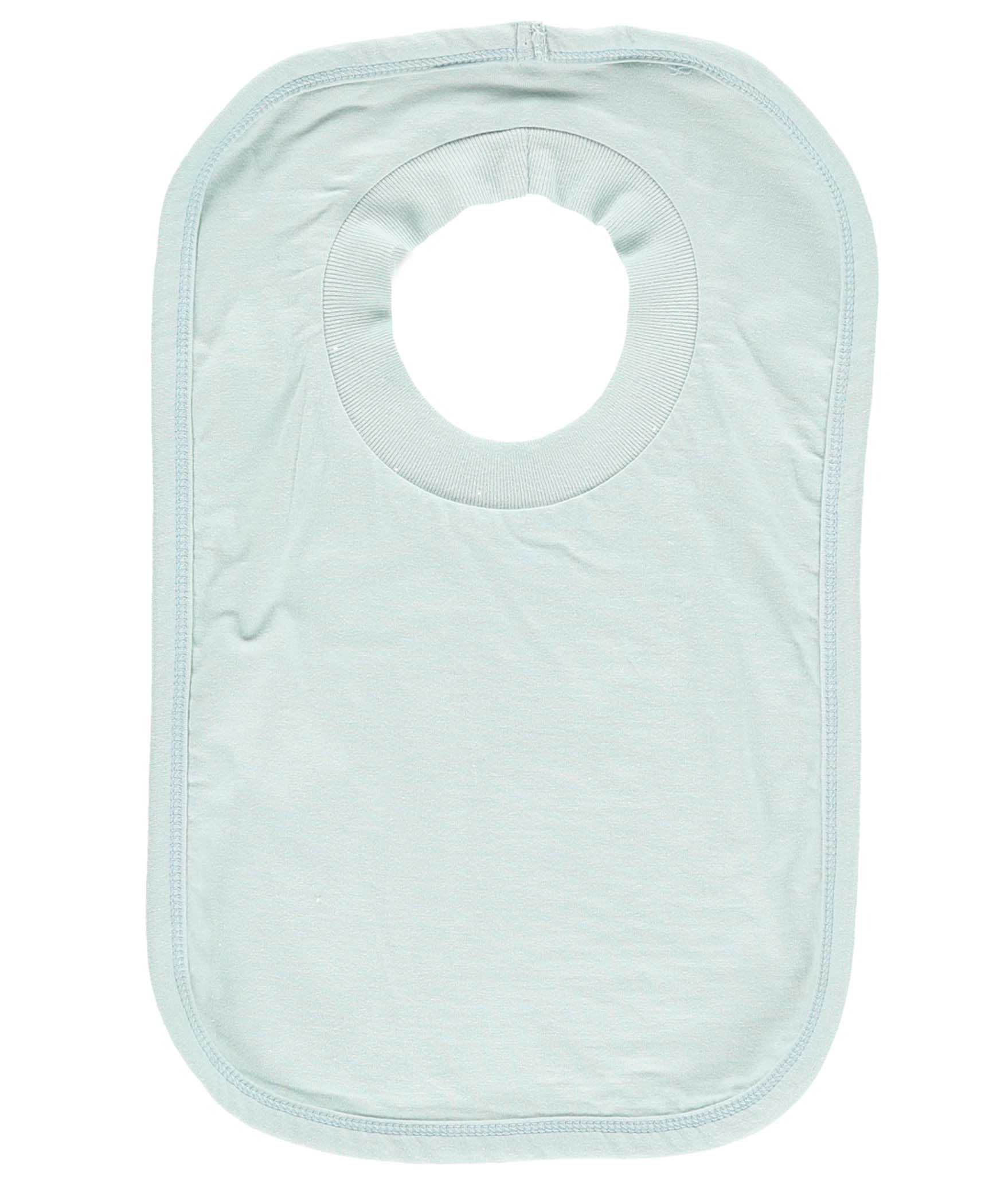 Lazy One soft cotton bib closeup highlights premium fabric for pampered feeding sessions.