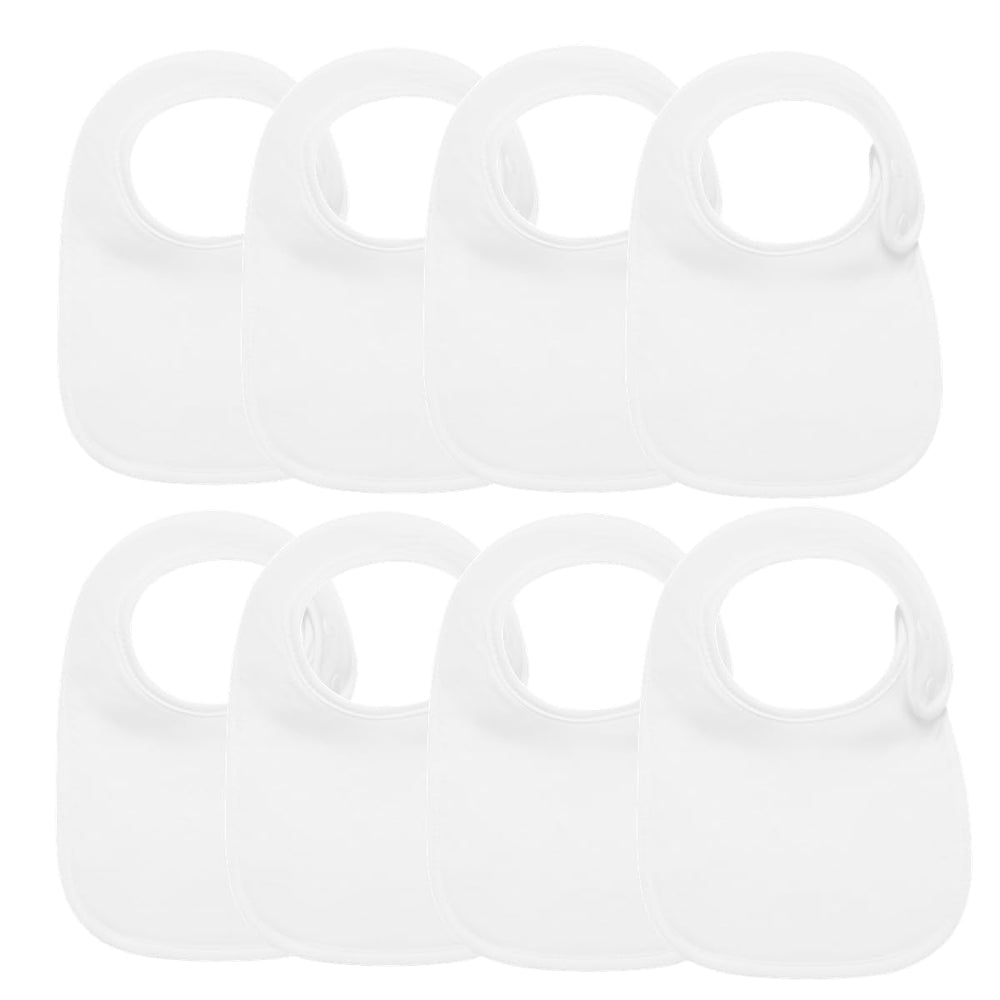 LazyRhino 8-pack baby bibs in unisex design keep outfits clean during meals.