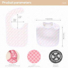 LazyRhino baby bib with adjustable snap neck for easy wear and growth.