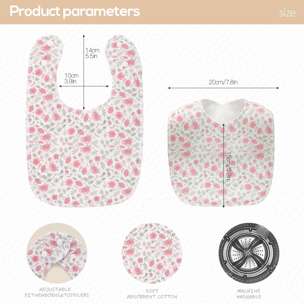lazyrhino baby bibs ultra-soft absorbent fabric for gentle wear