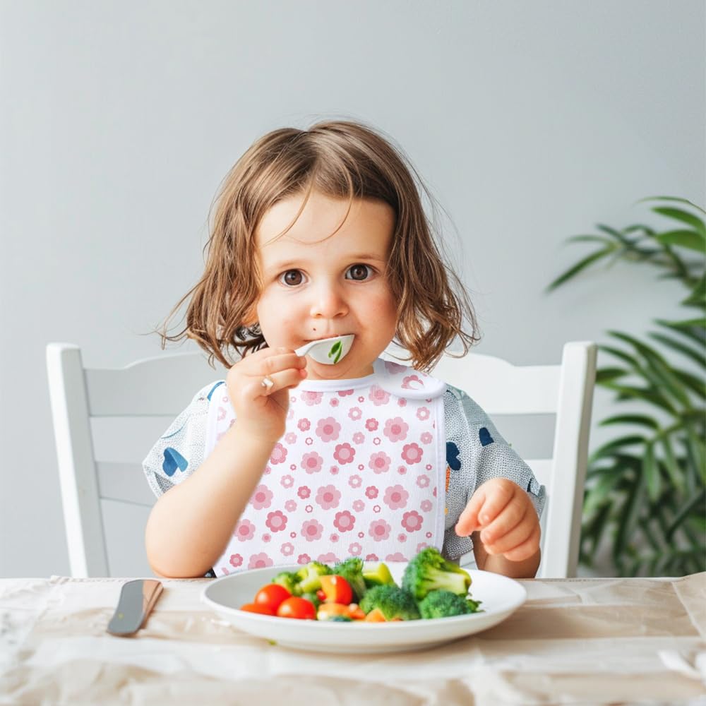 LazyRhino baby bib catching drool during teething and meals.