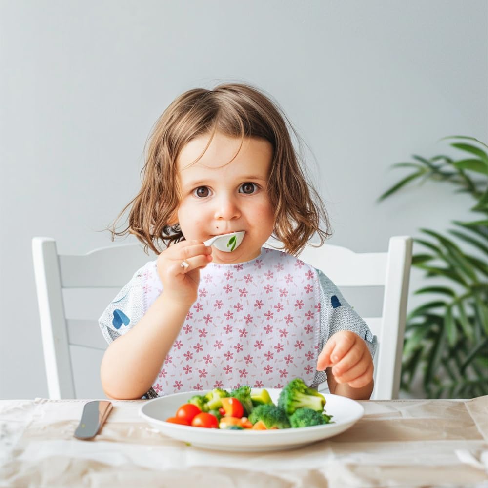 lazyrhino unisex bib design fits both boys and girls for meals and play
